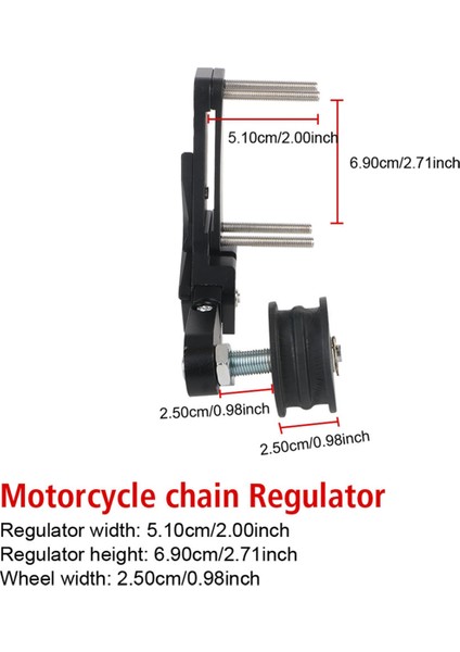 Gergi Tekerleği Otomatik Ayar Zincir Gergisi Motosiklet Geniş Zincir Kayma Önleyici Aygıt Zincir Ayarlayıcı Evrensel (Yurt Dışından) fırsatları