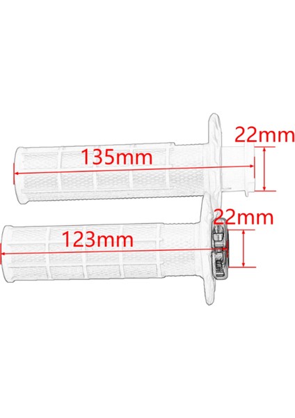 Motosiklet Evrensel Tutacakları Gidon 7/8 Inç 22 mm El Tutacağı Snap-In Kam Kilidi Motokros Kir Bisikleti Için (Yurt Dışından) modelleri