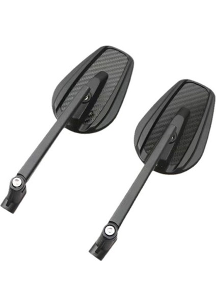 Evrensel Motosiklet Dikiz Aynaları 8mm 10MM Honda Yamaha Suzuki Ruckus Grom Shadow V-Star 650 Karbon Fiber (Yurt Dışından)
