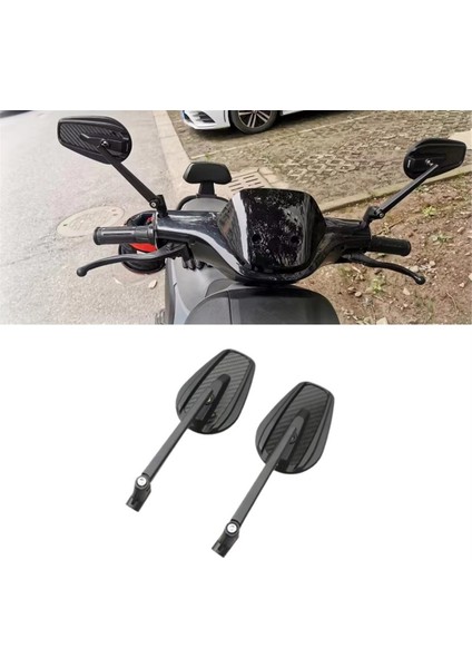 Evrensel Motosiklet Dikiz Aynaları 8mm 10MM Honda Yamaha Suzuki Ruckus Grom Shadow V-Star 650 Karbon Fiber (Yurt Dışından) modelleri