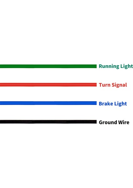 Harley B Için 2 Adet Motosiklet LED Arka Fren Dönüş Sinyal Lambası (Yurt Dışından) indirimleri