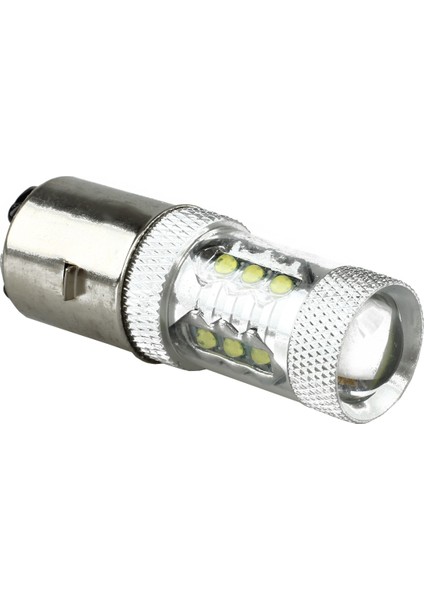 80W BA20D H6 Beyaz 16 LED Motosiklet/moped/atv Far Ampulü (Yurt Dışından) fırsatları