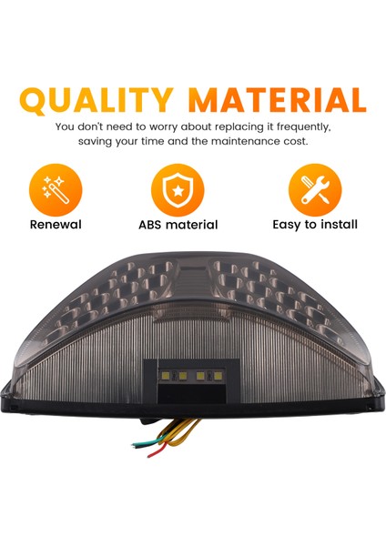 Honda Cbr 600 CBR600 F4 Için Motosiklet Arka Stop Lambası Dönüş Göstergesi (Yurt Dışından) indirimleri