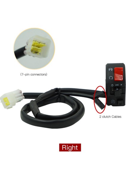 Evrensel Motosiklet Modifiyeli Gidon Kontrol Anahtarı 7/8 Inç / 22 mm Gidon Anahtarı Dönüş Sinyali Sis Lambası Başlatma (Yurt Dışından) modelleri