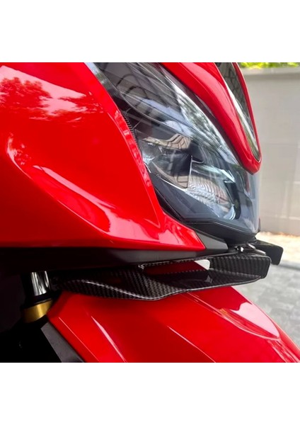 Motosiklet Ön Kaplama Kanatçıkları Aerodinamik Kanat Yan Kanatlar Spoiler Honda Forza 350 NSS350 2023 2024 Karbon Fiber (Yurt Dışından) modelleri