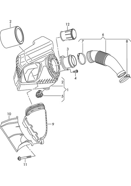 06E129615J Audi A7 Hatchback (4ga) Için Yeni Motor Hava Giriş Hortumu (Yurt Dışından) indirimleri