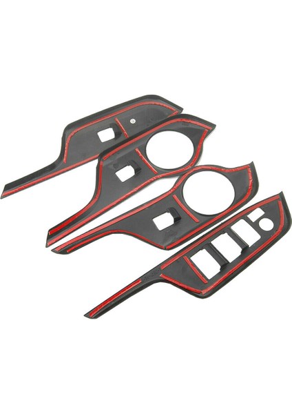 Karbon Fiber Tarzı Abs Pencere Asansör Anahtarı Düğmesi Panel Kapak Toyota C-Hr Chr 2016-2018 Için Sağ Sürücü (Yurt Dışından) modelleri