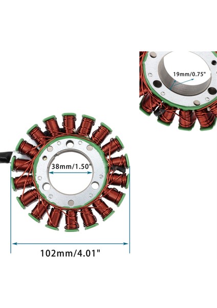 Suzuki GN250 1982-2001 TU250 1997-2006 Motosiklet Aksesuarları Için Motosiklet Manyeto Jeneratör Stator Bobini 32101-38302 (Yurt Dışından) fırsatları