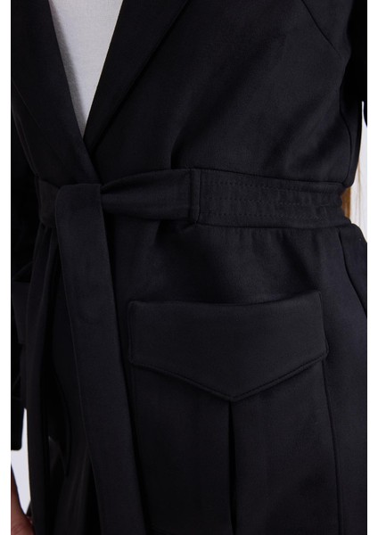 Belden Bağlamalı Süet Ceket fırsatları