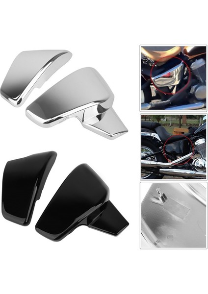 Motosiklet Akü Yan Kapağı Kaplama Koruyucu Honda VLX600 VT600C Steed 400 600 99-2008 Koruma Kapağı Aksesuarları,a (Yurt Dışından) indirimleri