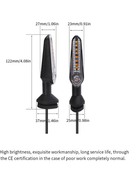 Ducati Için LED Göstergeli Motosiklet Akan Dönüş Sinyal Lambası (Yurt Dışından) fırsatları