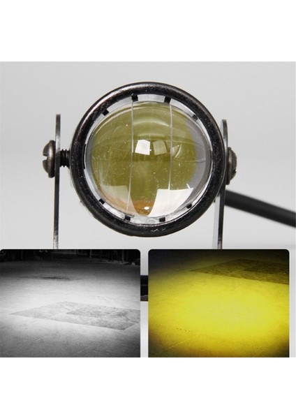 Motosiklet Yüksek Güçlü Lens Spot Işığı 6000K LED Çift Renkli Harici Spot Işıkları 8-80V Anahtarlı Farlar A (Yurt Dışından) modelleri