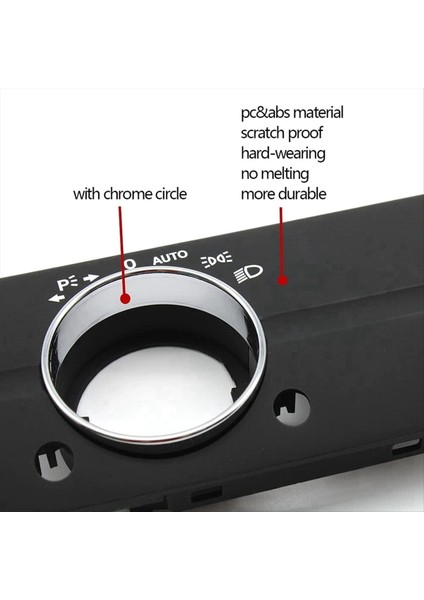 Gösterge Tablosu Far Lamba Anahtarı Kapak Trim Değiştirme Mercedes Benz W211 E Sınıfı 320 350 550 2003-2008 Tip B (Yurt Dışından) modelleri