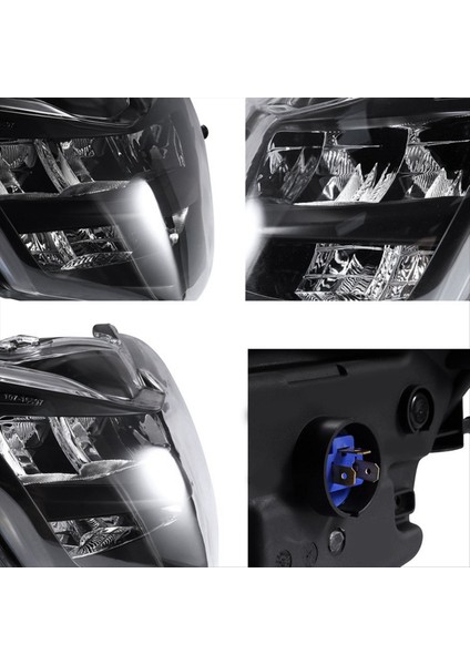 Yamaha LC135 V2 V6 Için Motosiklet Ön Far Kaplaması Füme Kabuk Klipsli Far LED Spoiler Maske Kapağı Motosikletler (Yurt Dışından) fırsatları