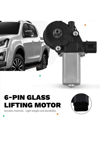 8-98160724-0 Araba Güç Penceresi Motor Ön Sol 6pins Isuzu Dmax 2012-2019 8981607240 Otomobil Parçaları Lhd (Yurt Dışından) fırsatları