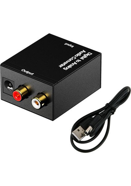 Dijitalden Analoga Ses Dönüştürücü - USB Kablo Adaptörü, Ses Toslink'li Lr Ses Kod Çözücü, 3,5 mm Jak Dac Dönüştürücü (Yurt Dışından)