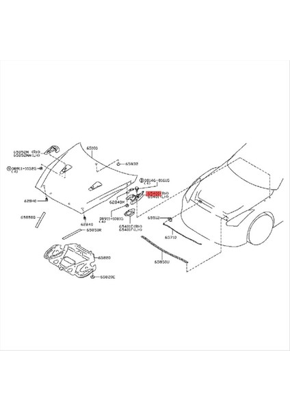 1paır Ön Bonnet Hood Menteşe 65401-JF00B 65400-JF00B Infiniti Q50 Q60 Q70 Q70L 2014-2018 Hood Pivot Döner Montaj (Yurt Dışından) fırsatları