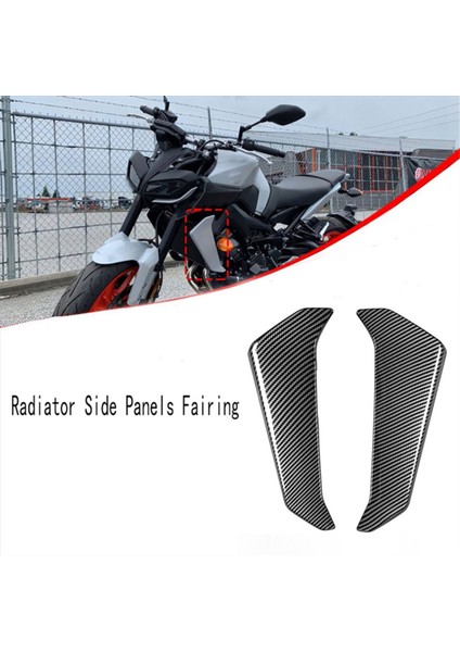 Yamaha MT09 Mt-09 mt 09 2017-2020 Için Karbon Fiber Motosiklet Radyatör Yan Panelleri Koruyucu Kapak Kaplaması (Yurt Dışından) indirimleri