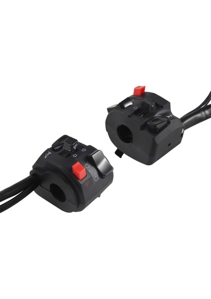 7/8 Inç 22MM Atv Motosiklet Gidon Kontrol Anahtarları Sol Sağ Korna Düğmesi Sinyal Sis Lambası Uyarı Işığı (Yurt Dışından)