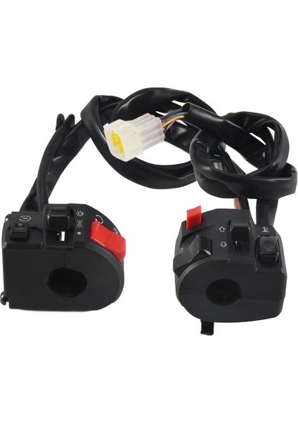 7/8 Inç 22MM Atv Motosiklet Gidon Kontrol Anahtarları Sol Sağ Korna Düğmesi Sinyal Sis Lambası Uyarı Işığı (Yurt Dışından) modelleri
