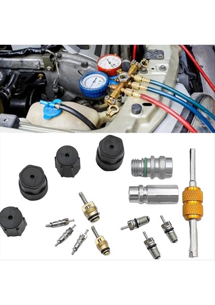 R134A Car A/c Çekirdek Valfleri Otomatik Klima Çiftlik Kiti Yüksek Basınçlı Yan Klima Yan Klima R12 R22 R134 (Yurt Dışından) modelleri