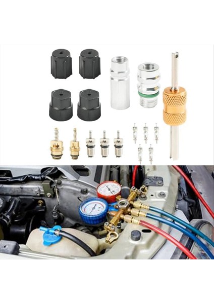 R134A Car A/c Çekirdek Valfleri Otomatik Klima Çiftlik Kiti Yüksek Basınçlı Yan Klima Yan Klima R12 R22 R134 (Yurt Dışından) fırsatları