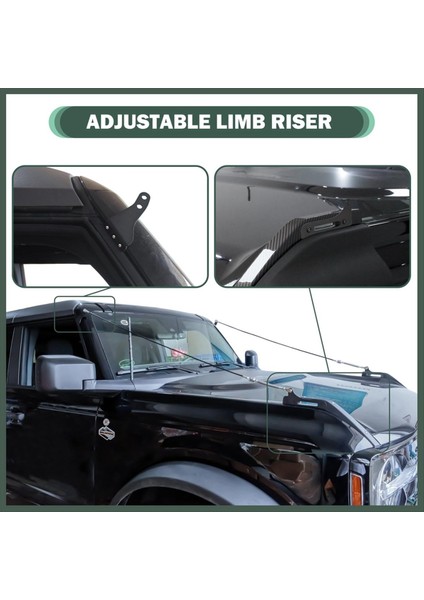 Ford Bronco 2021-2023 Aksesuarları Için Araba Ayarlanabilir Uzuv Yükselticileri Kiti Jungle Koruyucu Engelle (Yurt Dışından) fiyatları