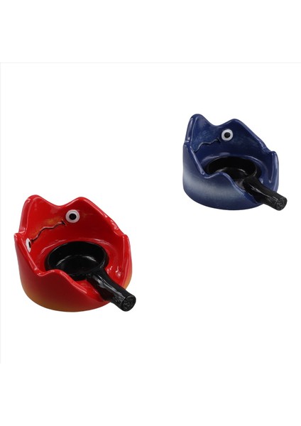 Mum Tutucu Ashtray Karikatür Kawaii Aromaterapi Şamdan Baskı Oturma Odası Dekorasyon Ev Kırmızı ve Mavi (Yurt Dışından) fiyatları