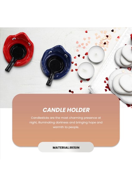 Mum Tutucu Ashtray Karikatür Kawaii Aromaterapi Şamdan Baskı Oturma Odası Dekorasyon Ev Kırmızı ve Mavi (Yurt Dışından) indirimleri