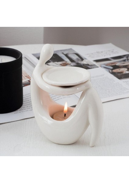 Yağ Brülör Şık Tutucu Mum Mum Tart Brülör Difüzör Dekor Spa Meditasyon Yatak Odası Ev Dekor Hediye Süslemesi (Yurt Dışından) fiyatları