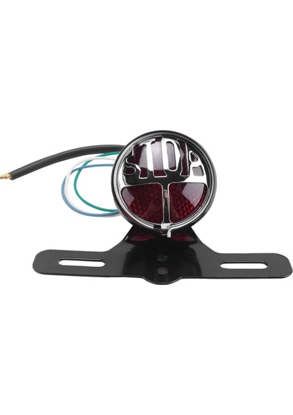 Motosiklet Retro Arka Lambası Miller Stop Lambası Plaka Arka Lambası Braketi Chopper Fren Stop Lambası (Yurt Dışından)