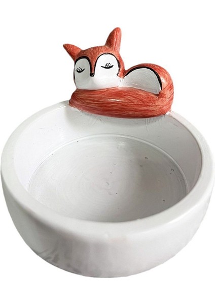 Uyuyan Tilki Mum Tutucu Alçı Mum Tutucu Dekor Sevimli Hayvan Kokulu Mum Tutucu Ev Dekoru Hayvan Aşığı Için (Yurt Dışından)