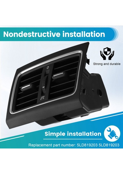 Skoda Yeti Için Arka Çıkış Hava Havalandırma Montajı 2014-2017 5LD819203 5ld 819 203 (Yurt Dışından) indirimleri