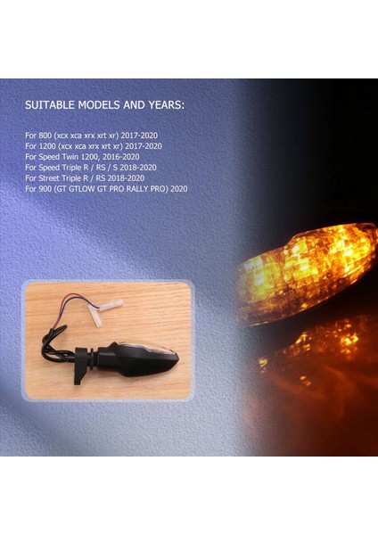 Motosiklet LED Dönüş Sinyali Gösterge Işığı Yanıp Sönüyor Trıumph Tiger 800 Tıger 1200 2017-2020 Tıger 900 2020 Için Uygundur (Yurt Dışından) indirimleri