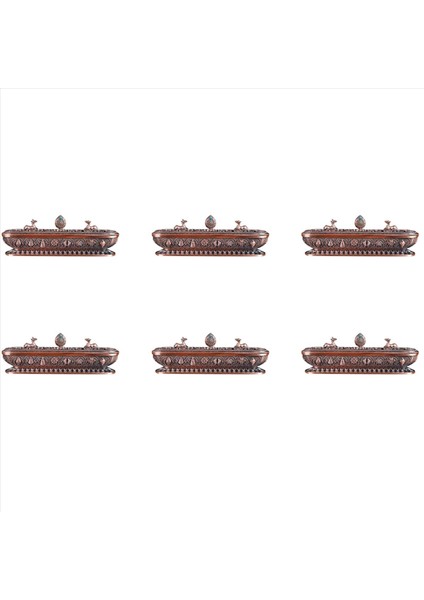 6x Tibet Tütsü Brülör Antika El Yapımı Tütsü Çubuğu Tutucu Zen Teehouse Ev Ofis Dekorasyon El Sanatları Süsler 3 (Yurt Dışından)