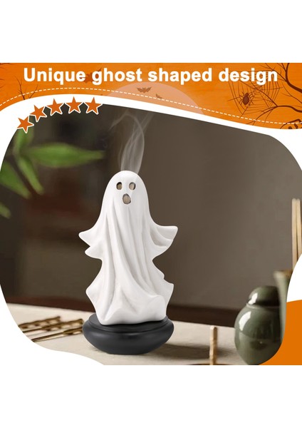 Hayalet Tütsü Sahibi Şelale Brülörü Sevimli Hayalet Geri Akış Tütsü Brülör Cadılar Bayramı Süslemeleri Için Hayalet Heykelcik (Yurt Dışından) fırsatları