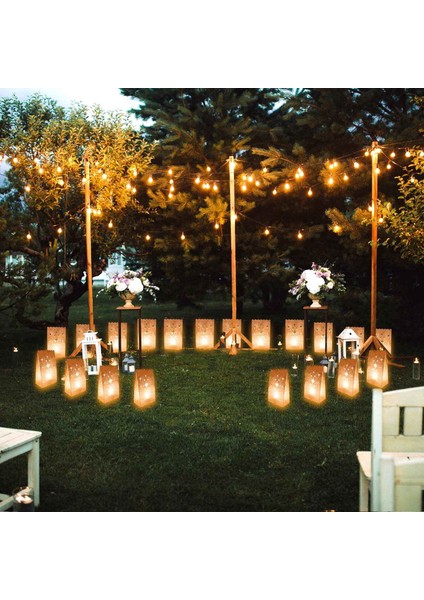 70PCS Beyaz Lüminer Çantalar Kesme Alev Dayanıklı Cadılar Bayramı Mum Çantaları Düğün Tatil Partisi Için Kağıt Fener Çantaları (Yurt Dışından) fiyatları