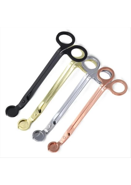 Mum Fitil Düzeltici Paslanmaz Çelik Fitil Kesici Makas Harcanan Fitilini Kesmek Için Mumun Derinliklerine Ulaşabilir (Yurt Dışından)