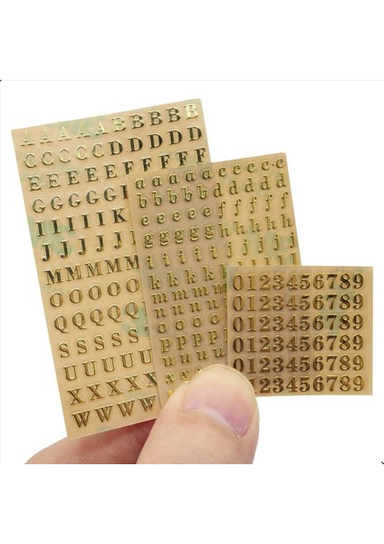 18 Yaprak Küçük 0 12 Inç Alfabe Sayısı Çıkartmalar Parıltı Alaşım Kendi Yapışkan Harfler Çıkartmalar Altın/gümüş (3mm) (Yurt Dışından) fırsatları