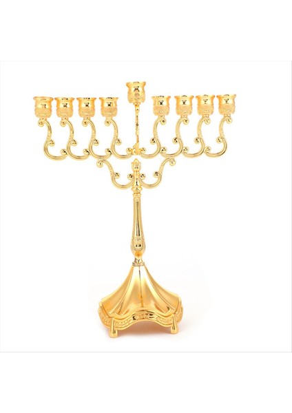 Mum Tutucu Zarif ve Üst Düzey Masa Dekorasyonu Mum Işığı Akşam Yemeği Mum Tutucu Altın (Yurt Dışından)