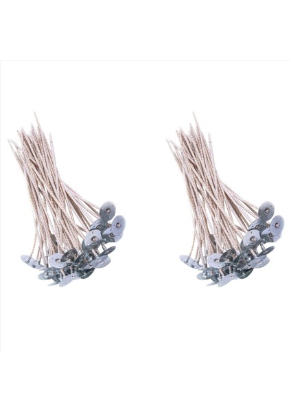 200PCS Soya Mumları Için Eko Fitiller Mum Yapımı Için 8 Inç Önceden Ağlanmış Mum Fitil Taban ile Kalın Mum Fitil (Yurt Dışından)