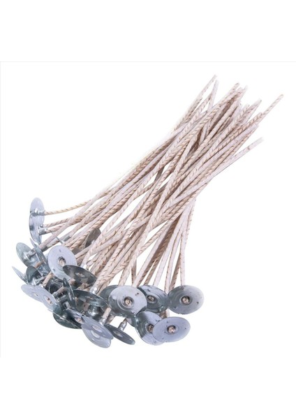 200PCS Soya Mumları Için Eko Fitiller Mum Yapımı Için 8 Inç Önceden Ağlanmış Mum Fitil Taban ile Kalın Mum Fitil (Yurt Dışından) fiyatları