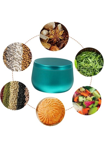 12 Adet Kapak Mum ile Küçük Saklama Kutusu Teneke Kutuları Mühürlü Teneke Kutular Düğün Hediyesi Teneke Kalay Mücevher Depolama Yeşil (Yurt Dışından) fiyatları