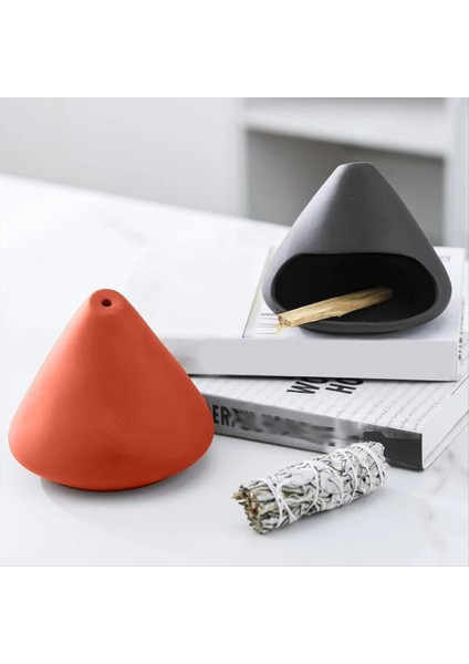 Seramik Tütsü Tutucu El Yapımı Leke Kasesi Yoga Için Adaçayı Yakan Tepsiye Tütsü Brülör - Çubuk Uyumlu Siyah (Yurt Dışından) modelleri