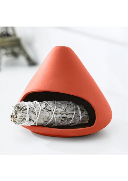 Seramik Tütsü Tutucu El Yapımı Leke Kasesi Yoga Için Adaçayı Yakan Tepsiye Tütsü Brülör - Çubuk Uyumlu Siyah (Yurt Dışından) indirimleri