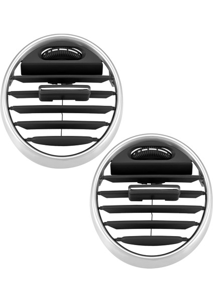 Sol+Sağ Dash Ac Hava Havalandırma Grill 1648301954 1648302154 Mercedes-Benz Gl ml X164 Hava Outlet Dekoratif Çerçeve Siyah (Yurt Dışından)