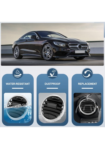 Sol+Sağ Dash Ac Hava Havalandırma Grill 1648301954 1648302154 Mercedes-Benz Gl ml X164 Hava Outlet Dekoratif Çerçeve Siyah (Yurt Dışından) indirimleri