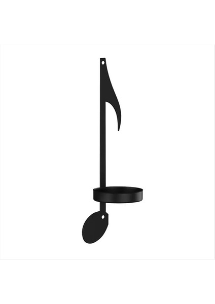 1pc Müzik Not Mum Tutucu Siyah Müzik Notu Duvar Sconce Vintage Sanat Müzik Notu Tarzı Mum Tutucular Demir Stil 2 (Yurt Dışından)