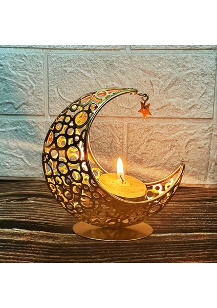 B-Candle Tutucu Ramazan Metal Şamdan Eid Mübarek Dekorasyon Işık Lüks Düğün Müslüman Partisi Eid Al Adhagift (Yurt Dışından) modelleri