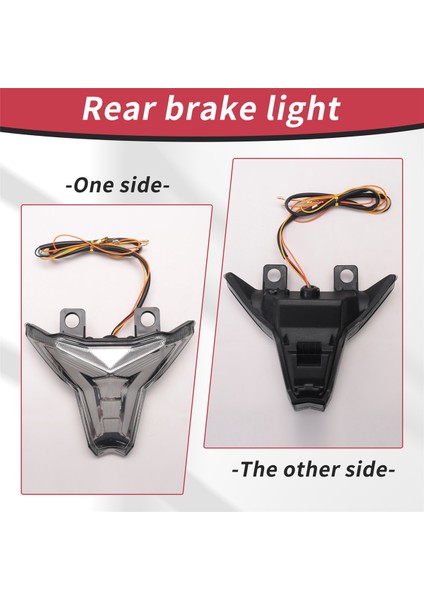 Kawasaki Z250 Için Motosiklet LED Arka Lambası, Duman (Yurt Dışından) indirimleri